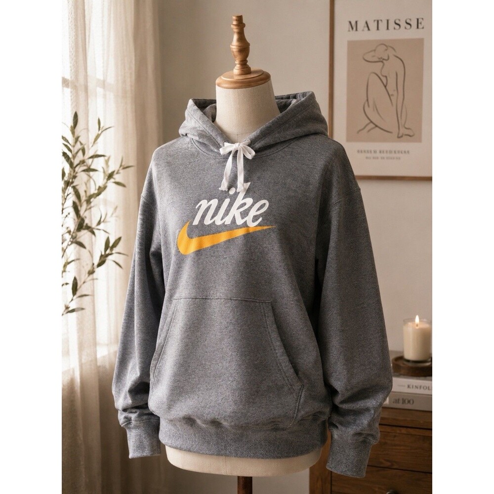 Nike Sportswear Heritage French-Terry Fleece Pullover Hoodie Men's Size S